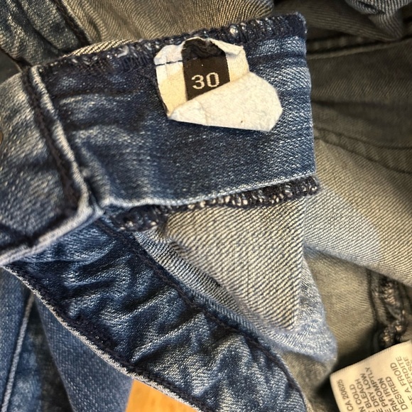 Marciano Blue Slight Flare/ Boot Cut Jeans with Natural Fading - Picture 7 of 8